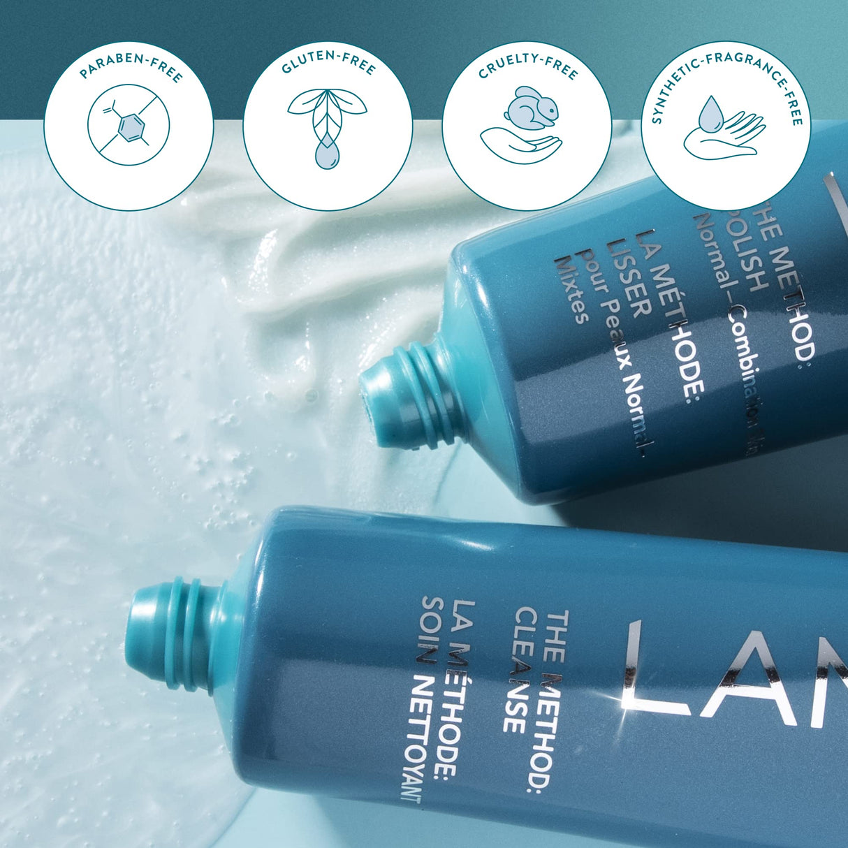 Lancer Skincare The Method: Polish Facial Exfoliator, Daily Exfoliating Face Wash with Natural Minerals, Oily Congested Skin, 4.2 Fluid Ounces