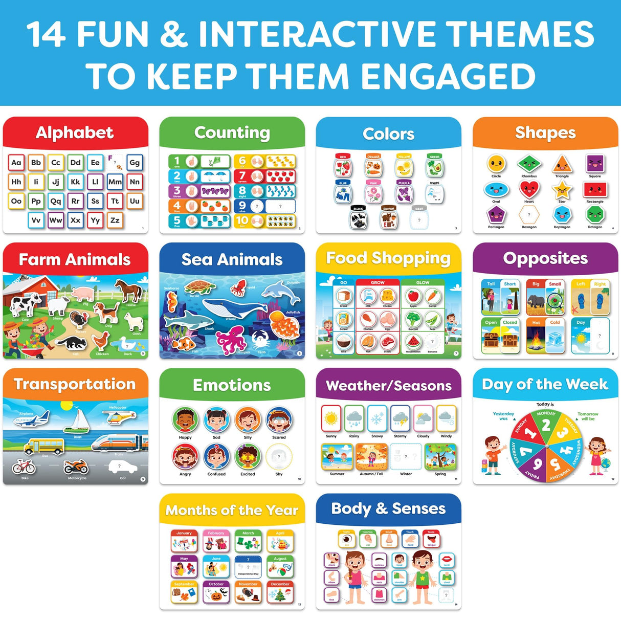 Montessori Preschool Busy Book for Toddlers Ages 3 and Up - Preassembled - Preschool Learning Activities Homeschool Montessori Toys - 3 Year Old Boy Gift - 3 Year Old Girl Christmas Birthday Gift