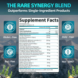 Shilajit Liquid Drops, 12-in-1 Complex - Sea Moss, Ashwagandha, Maca, Fulvic Acid, Trace Minerals, Liquid Vitamins Supplement for Men and Women, Energy, Antioxidant, Immune Support, 60ML/2 FL Oz