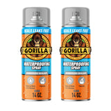 Gorilla Waterproof Patch & Seal Rubberized Sealant Spray, Crystal Clear, 14 Ounce (Pack of 2) - Seals Out Water, Air, and Moisture