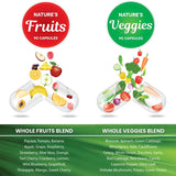 Superfood MD Fruits & Veggies Supplement - Whole Food Natural Superfoods - Supports Energy Levels, with Aloe Vera - Soy Free- 90 Count (Pack of 2)