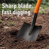 AgroPro Shovel for Digging, Heavy Duty Garden Shovel with Ergonomic D-Handle, Small Shovel for Planting, 32 Inches