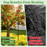 Adjustable Tree Support Pole with Crutch, Fruit Tree Branch Support(2Pack)