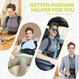 SHAPERKY Posture Corrector for Back Support: Relief Shoulder Lumbar Upper Lower Pain for Hunchback Scoliosis - Adjustable Back Brace for Women & Men (Small/M)