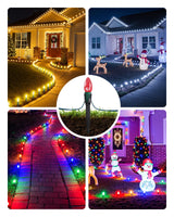 100-Pack Christmas Light Yard Stakes, 5.5 Inch Lighting Stakes for C7 C9 Christmas Lights Outdoor, Universal Yard Stakes for Outdoor Holiday Lights Use on Garden Lawn Patio Pathway Walkway – Black