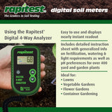 Luster Leaf Rapitest 4-Way Digital Soil Analyzer for pH, Moisture, Temperature, and Light – Designed and Engineered in the USA