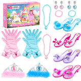 DISHIO Girls Princess Dress Up Shoes and Jewelry Boutique