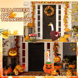 FuWeave 8 Set Holiday Porch Goose Outfits Fall Halloween Christmas Valentine St. Patrick Easter Summer 4th of July Lawn Porch Goose Clothing for Patio Yard Lawn Decor(23 Inch)