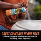 Gorilla Waterproof Patch & Seal Rubberized Sealant Spray, Crystal Clear, 14 Ounce (Pack of 2) - Seals Out Water, Air, and Moisture