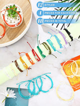 48 Pcs Cross Bracelets Bulk Christian Gifts Braided Rope for Women Men Kids