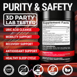 [Ultra Strength] Tart Cherry Gummies Extract with Turmeric & Ginger - Natural Tart Cherry Supplement for Uric Acid Cleanse Support & Recovery Gummies