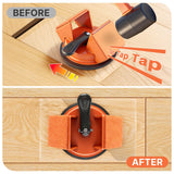Floor Gap Fixer Tool Heavy Duty 45°Striking Surface Floor Gap Repair Tool Made of Iron & Enhanced Suction Cup with Slot Cutter and 5pcs Sticky Pads for Fixer Laminate/Vinyl Flooring Tools