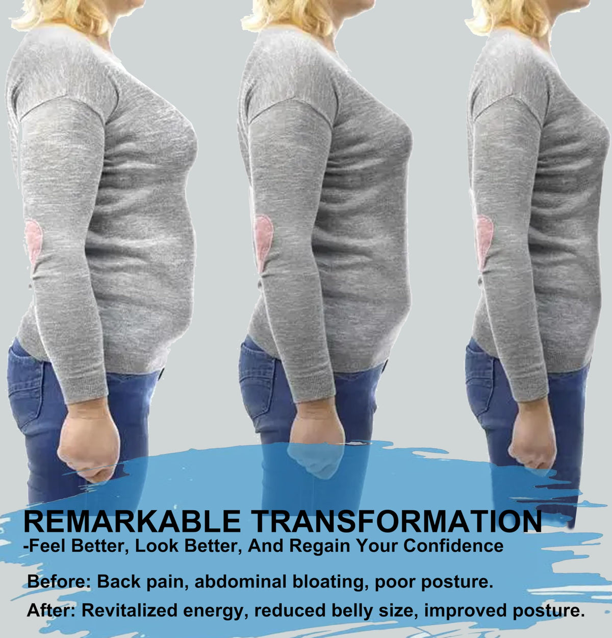Parperna PARPERNA Abdominal Binder Post Surgery Hernia Support Belt Belly Wrap ...