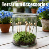 Mumutie 16-Pack Mini Mushrooms for Crafts - Terrarium Decor for DIY Miniature Landscapes & Garden Mushrooms - Desktop Ornaments & Christmas Decorations.