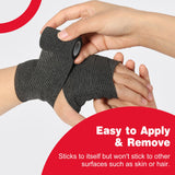 AZEN 40 Pack Self Adhesive Bandage Wrap Black, 2" X 5 Yards Black Athletic Tape, Vet Wrap, Tattoo Grip Tape Wrap，Ankle Tape, Cohesive Bandage Wrap