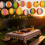 ‎Renbuzhu 15PCS Pool Party Decorations Beach Ball Paper Lanterns - Summer Luau Hawaiian Themed Hanging Decor for Home Birthday Outdoor Indoor