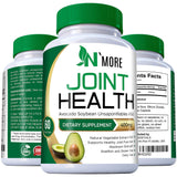 N'More Avocado Soybean Unsaponifiables Joint Health Supplement 400 mg, Non-GMO, Dairy, Gluten & Shellfish Free, 60 Day Supply, One Capsule Per Day