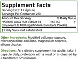 Bronson Rhodiola Rosea Vegetarian Capsules - Adaptogenic Herb - Brain, Stress & Mood Support - Non-GMO, 250 Count