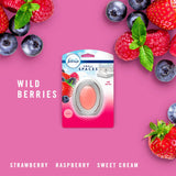 Febreze Small Spaces Air Freshener, Wild Berries, Odor Eliminator for Strong Odors (Pack of 6)