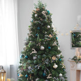 KI Store Dark Teal Christmas Balls 20pcs 3.15-Inch Christmas Tree Decoration Ornaments for Xmas Tree Holiday Wreath Garland Decor Ornaments Hooks Included