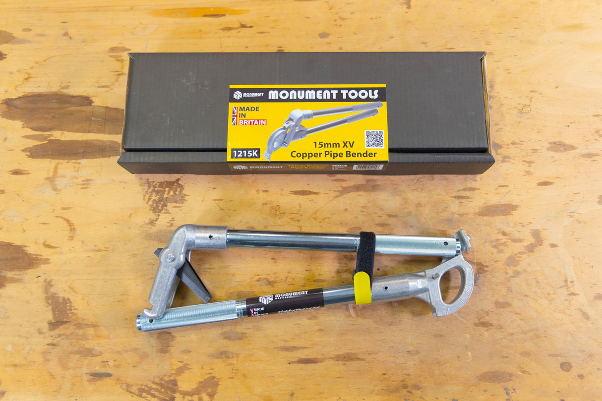 Monument Tools Masters XV 15mm Plumbers Compact Copper Pipe Tube Hand Bender - MON1215K