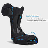 Ovation Medical Hybrid Night Splint - Comfortable and Supportive Plantar Fasciitis Night Splint - Premium Nighttime Foot Brace for Heel Pain - Combination Posterior and Dorsal (Small - Medium w/Accessory Strap)