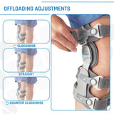 Ovation Medical Game Changer Unloader Knee Brace - Lightweight, Low Profile OA Knee Brace for Arthritis Pain and Support - Premium Knee Support for Medial and Lateral Knee Pain (Right)