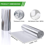 AGHITG Reflective Insulation Foam,48" x 10 Ft Window Insulation for Summer Heat,Aluminum Foil Bubble Insulation Roll for Keep Heat,Window Insulation Kit for RV, Thermal Insulation Cover for Window.