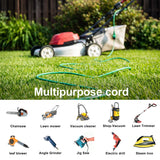 HUANCHAIN 16/3 Gauge Indoor Outdoor Green Extension Cord 50 ft Waterproof