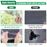10 X 50 FT Breathable Garden Mesh Netting Pest Barrier for Raised Beds