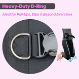 FYGL Hip-Thrust-Belt, Compatible with Dumbbells, Kettlebells, Plates & Machines, Foldable for Home and Gym as Dip & Pull-Up Belt, Versatile Fitness Equipment, Pink