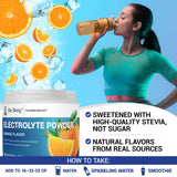 Dr. Berg Zero Sugar Hydration Keto Electrolyte Powder - Enhanced w/ 1000 mg of Potassium & Real Pink Himalayan Salt (NOT Table Salt) - Orange Flavor Hydration Drink Mix Supplement - 50 Servings