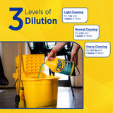 Zep Neutral PH Industrial Floor Cleaner - 1 Gallon - ZUNEUT128 - Concentrated Pro Trusted All-Purpose Floor Cleaner (Pack of 4)