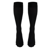 Truform 15-20 mmHg Compression Stockings for Men and Women, Knee High Length, Closed Toe, Black, Large