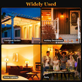 Y-STOP Halloween Decorations Upgraded LED Flame Light Bulbs, 4 Modes Flickering Light Bulb with Upside Down Effect, E26 Base Flame Bulb for Halloween Lights, Christmas Decoration, Party Decor (2 PCS)