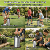 YAJAREN Portable Golf Hole Cutter Tool Stainless Steel for USGA Standard｜Detachable Anti-Slip Handle Golf Hole Digger with Depth Marks｜Backyard DIY Putting Green & Lawn Golf Practice