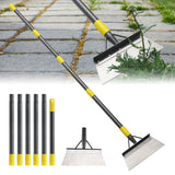 Garden Flat Shovel - Floor Scraper, 60" Multifunctional Garden Cleaning Shovels, Heavy Duty Floor Scrapers Long Handle,Metal Weeding Scraper for Lawn Edging, Snow Ice Removal,Snow Ice Scraper