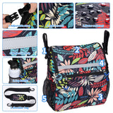 ZHCHG Wheelchair Bags, Wheelchair Backpack with Cup Holder, Wheelchair Bags to Hang on Back, Electric Wheel Chair Accessories, Large Storage Bag for Walker Rollator