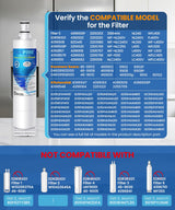 ICEPURE 4396508 Refrigerator Water Filter Replacement for EveryDrop Filter 5, EDR5RXD1, Whirlpool 4392857, NL300, 4396510, 4396509, 4396547, LC400V, 4396510p, WF-NLC240V,PNL240V, 2PACK