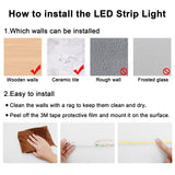 AXMOTUT COB LED Strip Light Warm White, High Bright LED Strips with 2400LEDs, RF Remote and UL Power Supply, 3000K Dimmable LED Lights for Bedroom, Kitchen, DIY Home Decoration