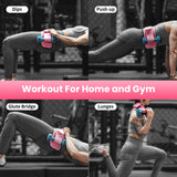 Hip Thrust Belt – Heavy Duty & Secure Glute Trainer with Non-Slip Rubber Extra Padding for Dumbbells, Kettlebells & Plates – Ideal for Gym, Home, & On-the-Go Workouts (Pink)