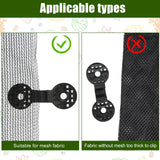 Maitys 100 Pcs Shade Cloth Clips Sunscreen Net Clips Black Plastic Sunshade Clip Greenhouse Shade Cloth Fix Clamp for Anti Bird Netting Garden Netting Patio Agricultural UV Resistant Accessories