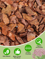 TOYPOPOR Orchid Potting Mix, (6 Quarts)Orchid Bark With Perlite, Potting Soil Medium for Plant Indoor, Pine Bark Wood Chips for Houseplant Fast Drainage, Water Retention, Air Flow and Root Ventilation