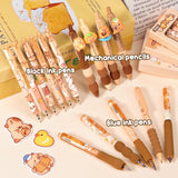 Fimibuke Kids School Supplies for Girls, 36PCS Cute Capybara Stationery Set with Pencil Case Gel Pens Pencils Stickers Notebooks Sticky Note Kawaii Birthday Christmas Gifts for Kindergarten Elementary
