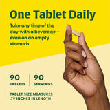 MegaFood Women's 40+ One Daily Multivitamin for Women - with Vitamin B12, B6, C, D, Zinc & Iron – Plus Real Food - Immune Support - Bone Health - Non-GMO - Vegetarian - 90 Tabs