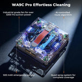 Tosima WA9C Pro Window Cleaning Robot with 4-Nozzle Dual Spray, AI Path Planning & Triple Safety System, 6 Cleaning Modes Remote Control Smart Window Robot for High-Rise Windows, Mirrors & Glass Doors