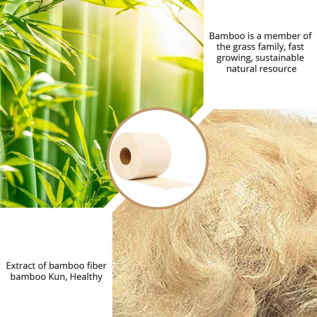 Elvissmart Bamboo Toilet Tissue, 3-Ply, 250 Sheets per Roll, Pack of 40 – Strong and Flexible, Tree-Free, Septic Safe, Natural and Gentle for Comfortable Daily Use