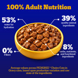 Pedigree Choice Cuts Wet Dog Food, Beef & Country Stew, 13.2 oz, 12 count