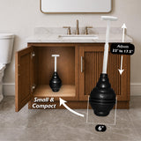 Korky Beehive MAX® Heavy Duty Toilet Plunger - Seals All Bowl Shapes - 96