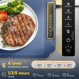 Kourice Warming Mat for Food, Food Warmer with 4 Level Adjustable Temperature, Full Surface Heating, Rollable & Portable Food Warming Mat，Electric Warming Tray for Buffets Party and Home Daily Use
